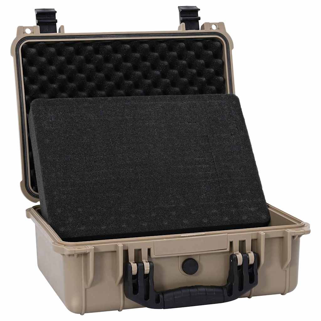 Vidaxx Hartschalenkoffer Sand 40,5 x 33 x 17,5 cm Polypropylen und ABS