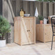Vidaxx Küchentür Brauneiche 50 x 9 x 82 cm massives Kiefernholz