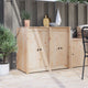 Vidaxxl Küchentür 2 Stk. Creme 50 x 9 x 82 cm massives Kiefernholz