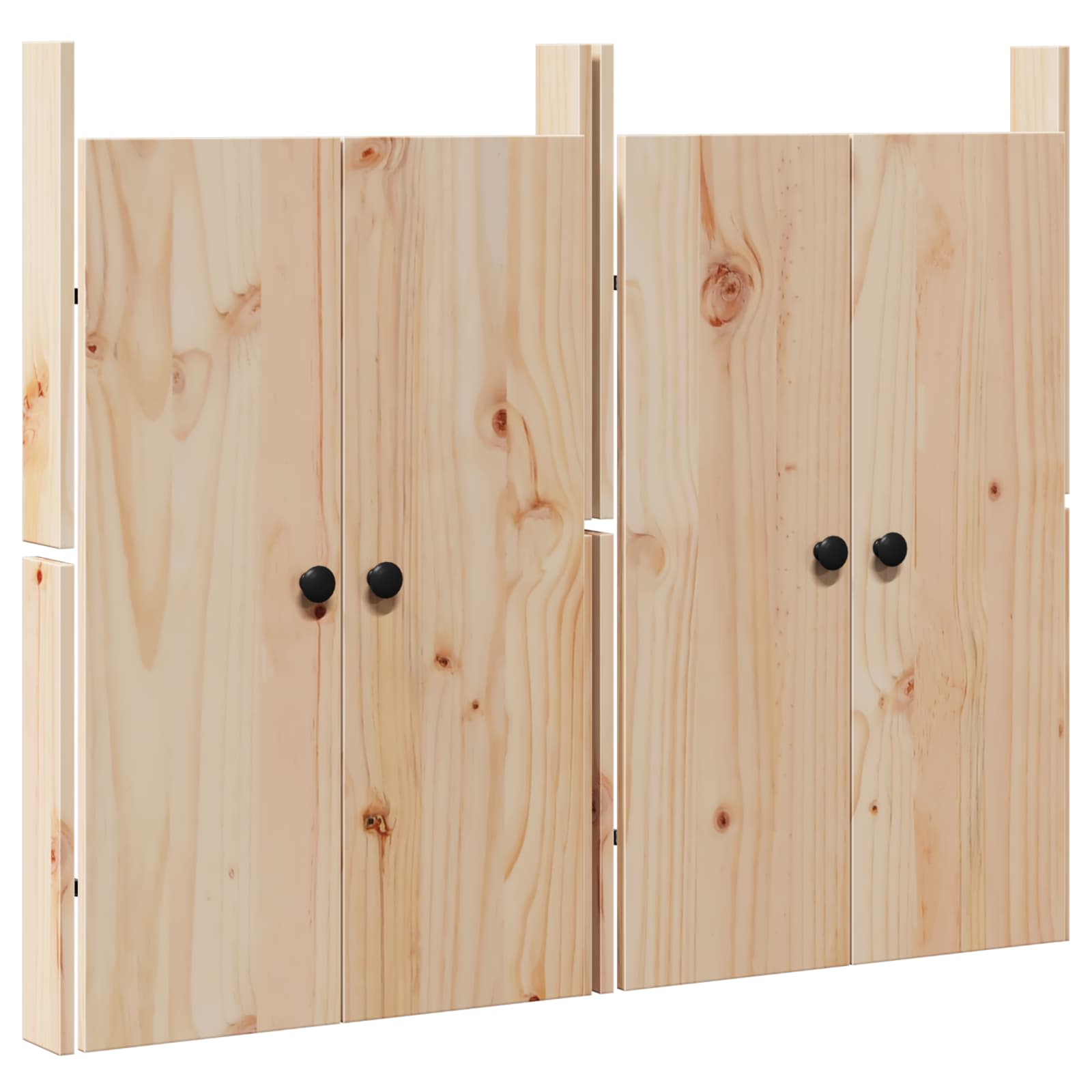 Vidaxxl Küchentür 2 Stk. Creme 50 x 9 x 82 cm massives Kiefernholz
