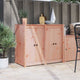 VidaXL Küchentür 2 Stk. Braun 50 x 9 x 82 cm massive Douglasie
