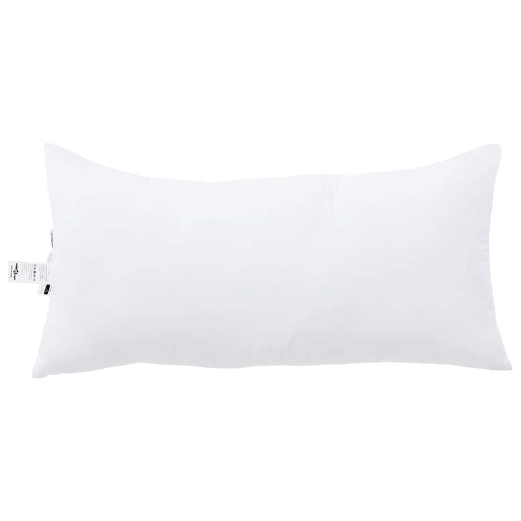 Vidaxxl Kissen mit Kissen weiß 61 x 41 x 20 cm Polyester