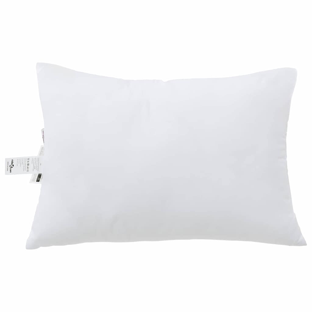 Vidaxxl Kissen mit Kissen 2 Stück weiß 61 x 41 x 20 cm Polyester