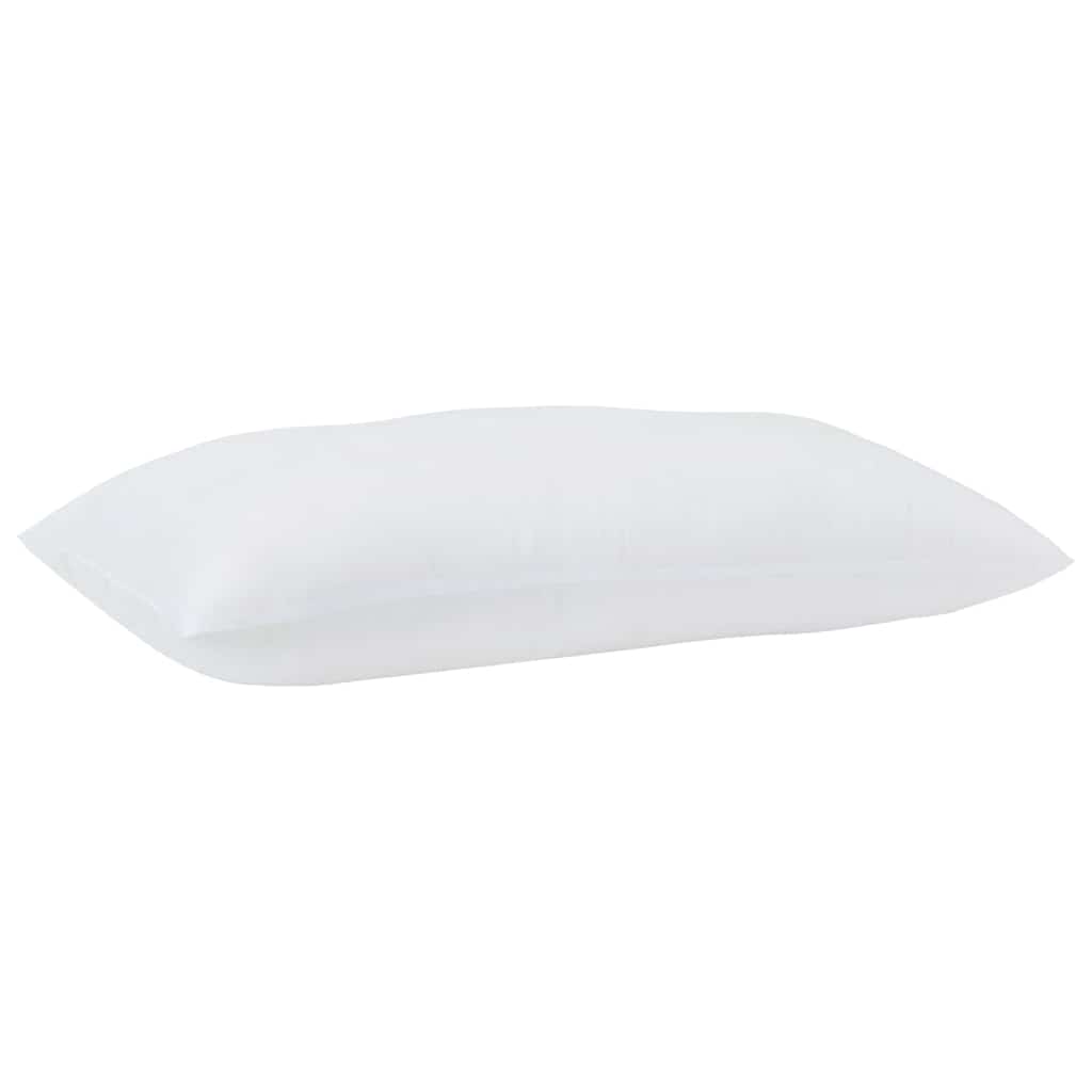 Vidaxxl Kissen mit Kissen 2 Stück weiß 61 x 41 x 20 cm Polyester