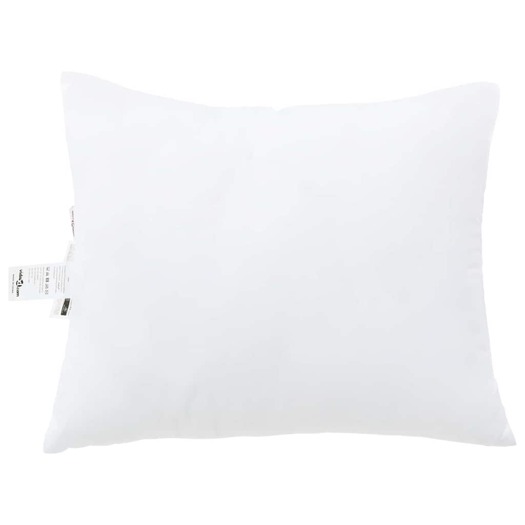Vidaxxl Kissen mit Kissen 2 Stück weiß 61 x 41 x 20 cm Polyester