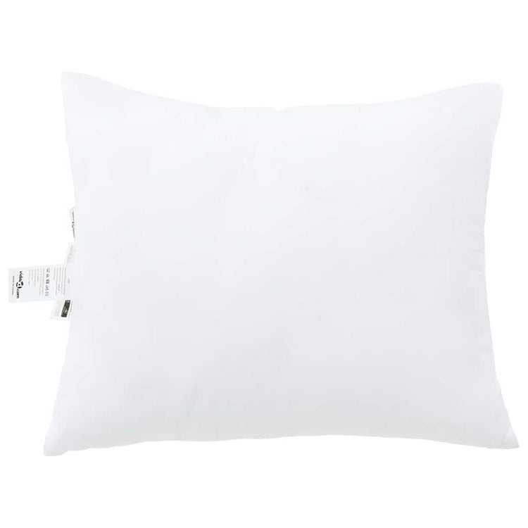 Vidaxxl Kissen mit Kissen 2 Stück weiß 61 x 41 x 20 cm Polyester