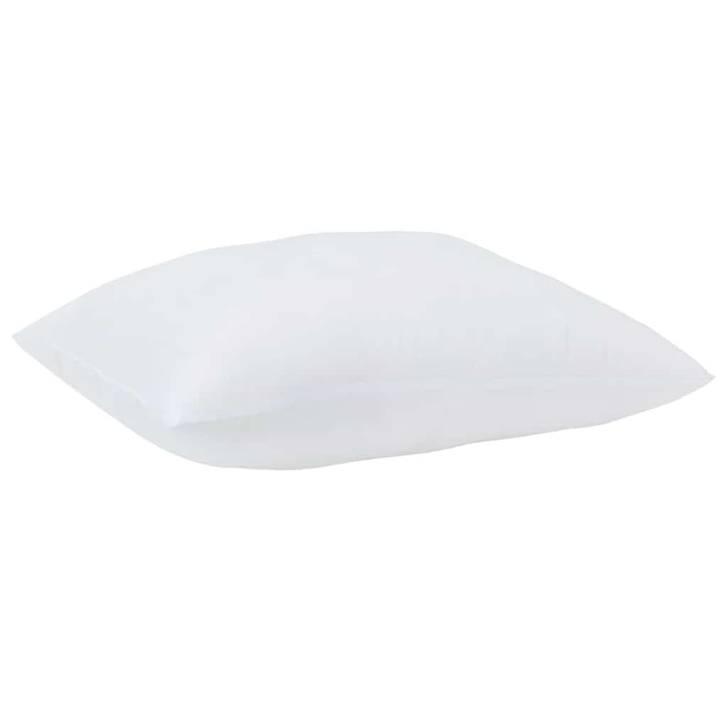Vidaxxl Kissen mit Kissen 2 Stück weiß 61 x 41 x 20 cm Polyester