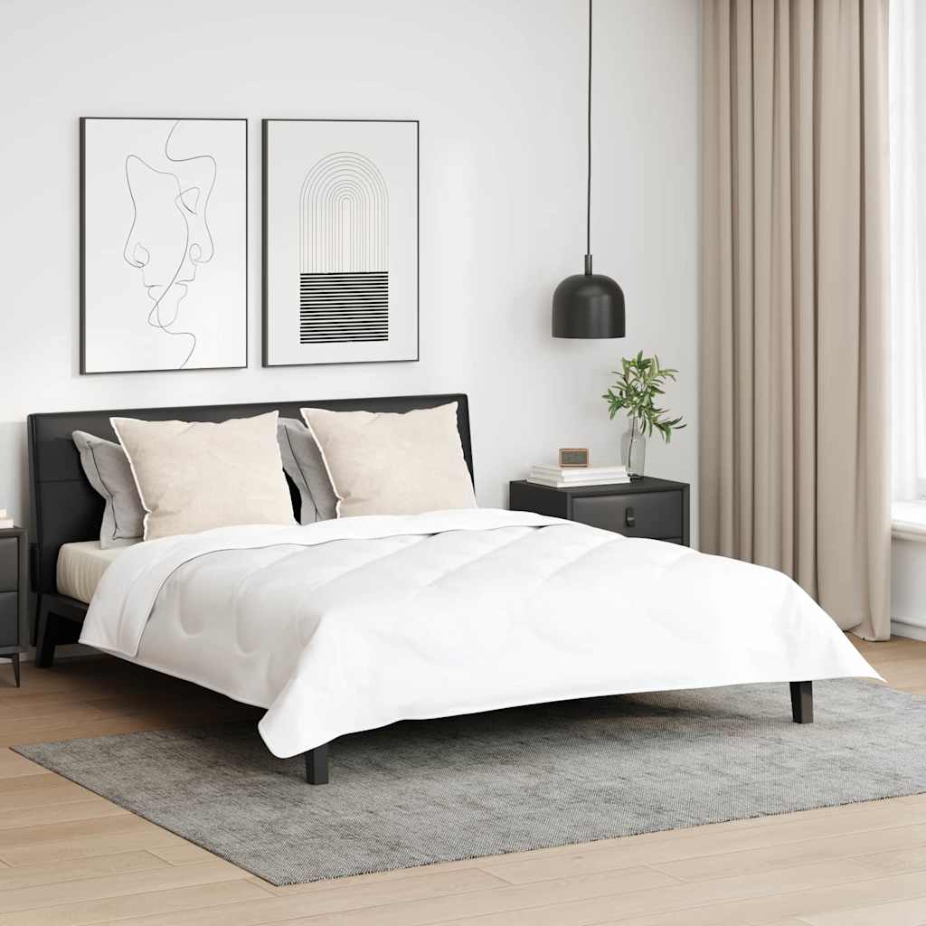 Vidaxxl Kissen mit Kissen 2 Stück weiß 61 x 41 x 20 cm Polyester