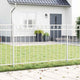 Vidaxx hec Element weiß 170 x 150 cm Stahl