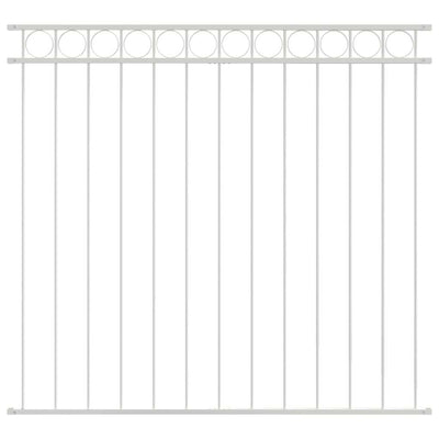 Vidaxx hec Element weiß 170 x 150 cm Stahl