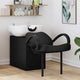 VidaXL Shampoo-Stuhl schwarz und weiß 63 x 141 x 92 cm PVC