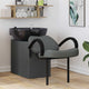 Vidaxl Shampoo-Stuhl dunkelgrau und schwarz 63 x 141 x 92 cm Stoff