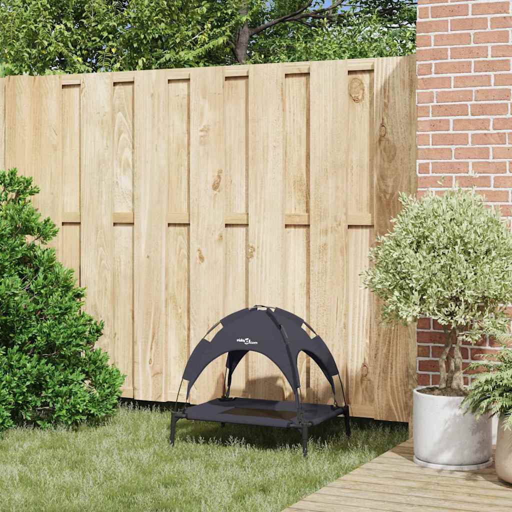 Vidaxxl Hundebett schwarz 62 x 48 x 61 cm Stahl