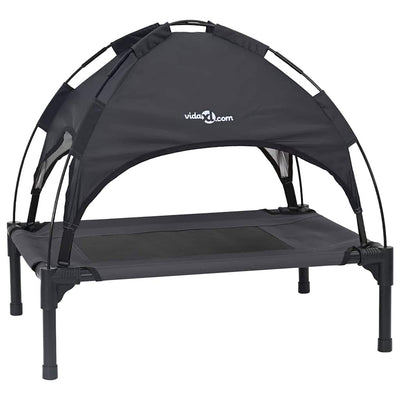 Vidaxxl Hundebett schwarz 62 x 48 x 61 cm Stahl