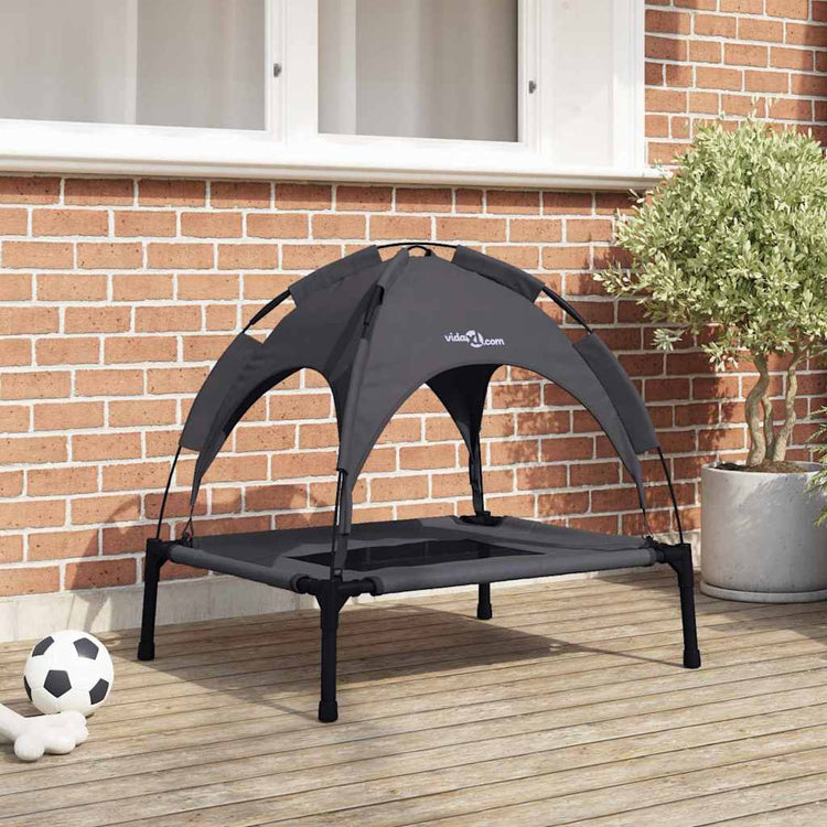 Vidaxxl Hundebett schwarz 76 x 62 x 70,5 cm Stahl