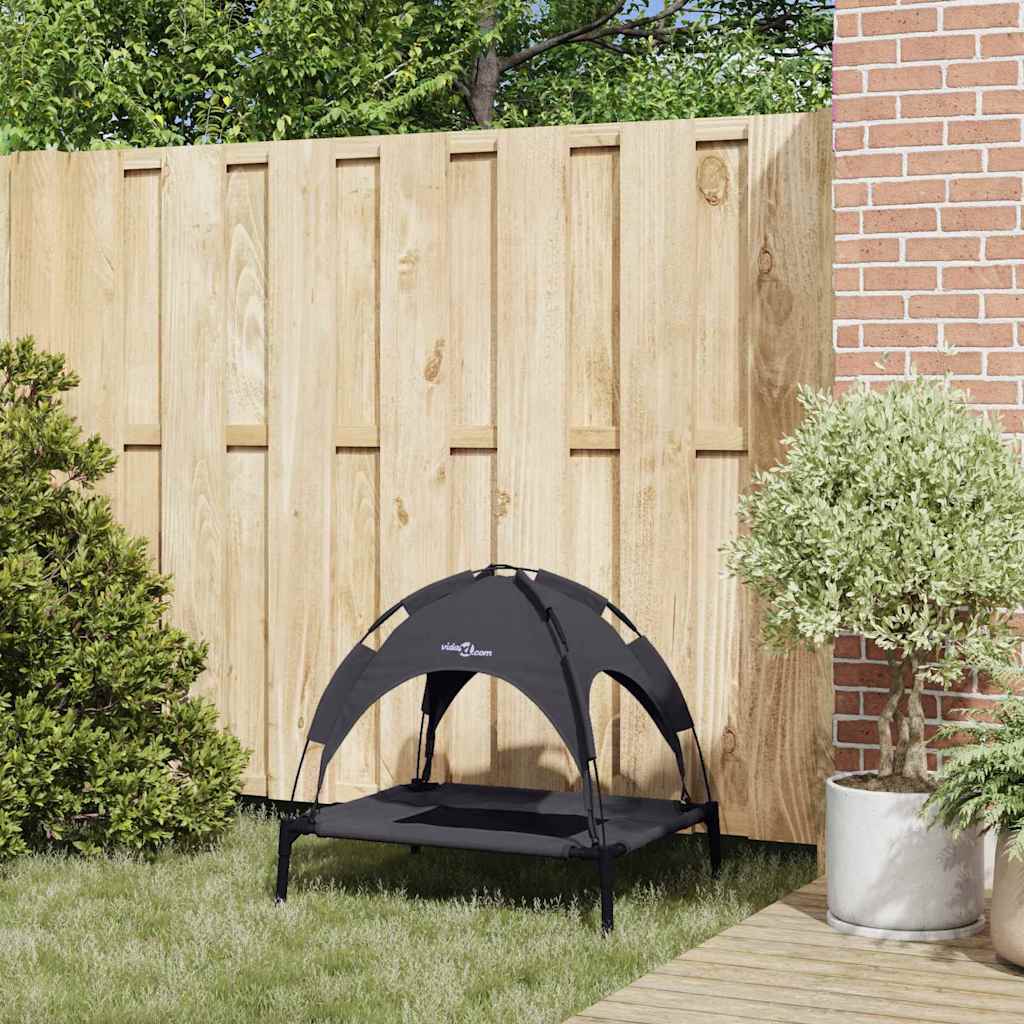 Vidaxxl Hundebett schwarz 76 x 62 x 70,5 cm Stahl