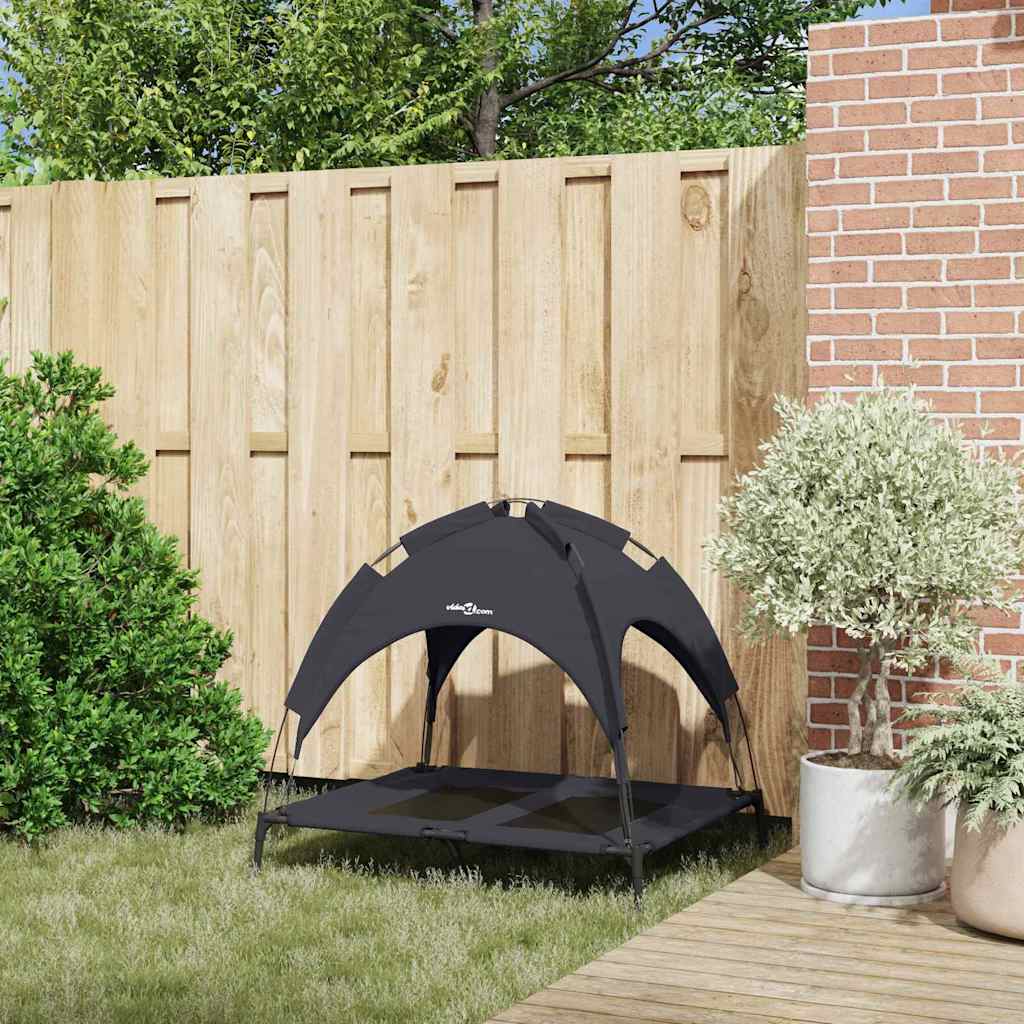 Vidaxxl Hundebett schwarz 92 x 77 x 82,5 cm Stahl