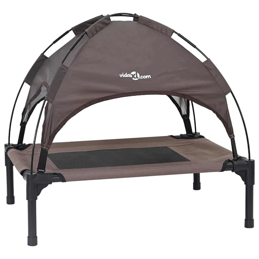 Vidaxxl Hundebett braun 62 x 48 x 61 cm Stahl