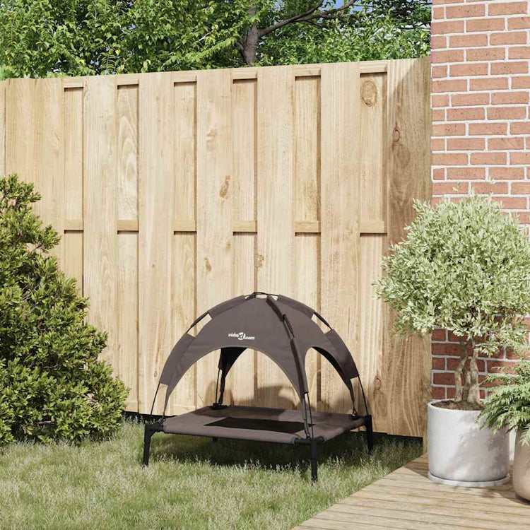 Vidaxxl Hundebett braun 76 x 62 x 70,5 cm Stahl