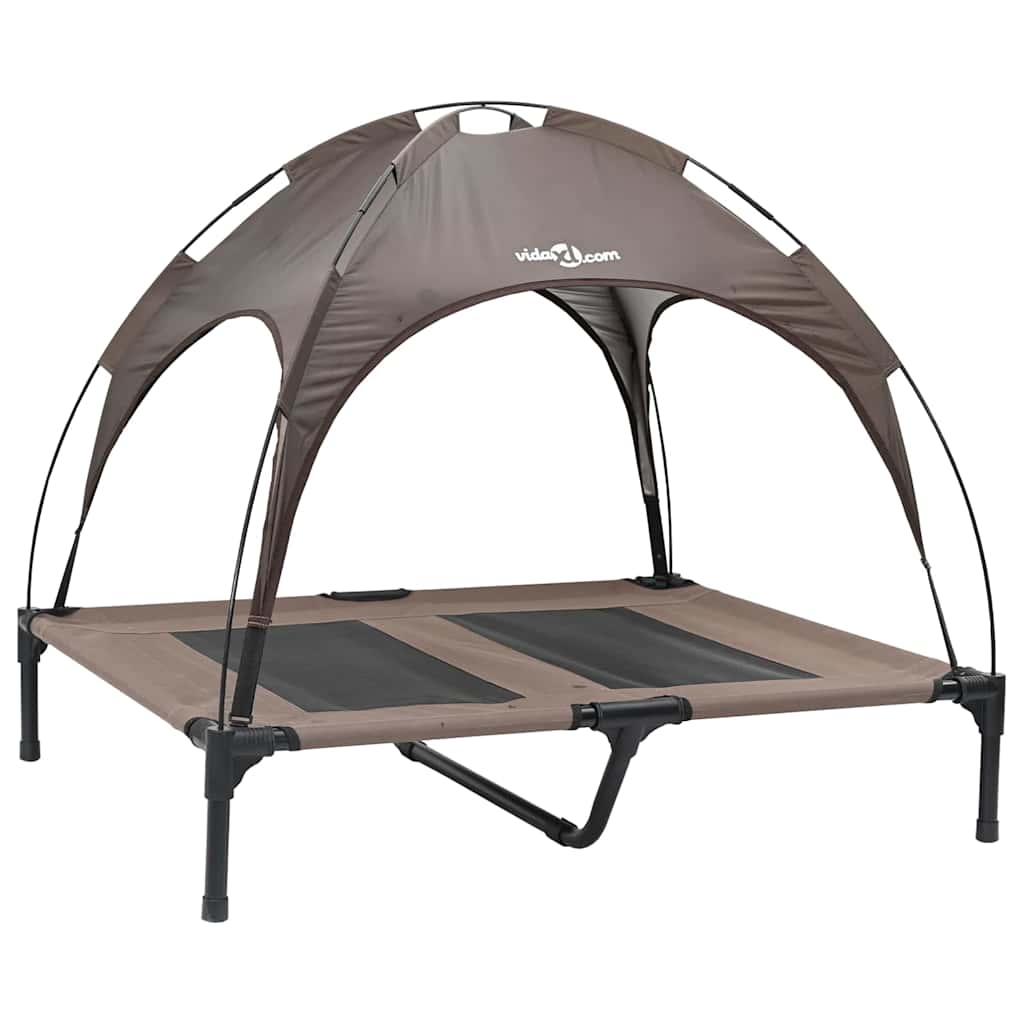 Vidaxl Hundebett braun 92 x 77 x 82,5 cm Stahl