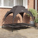 Vidaxxl Hundebett braun 122 x 93 x 106,5 cm Stahl