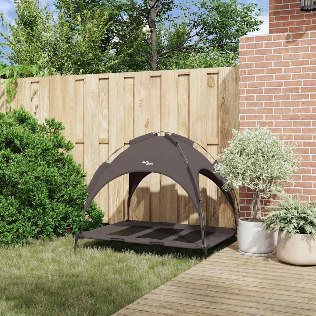 Vidaxxl Hundebett braun 122 x 93 x 106,5 cm Stahl