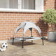 Vidaxl Hundebett silbergrau 62 x 48 x 61 cm Stahl