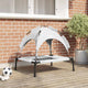 Vidaxl Hundebett silbergrau 76 x 62 x 70,5 cm Stahl