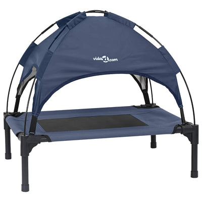 Vidaxxl Hundebett Marineblau 62 x 48 x 61 cm Stahl
