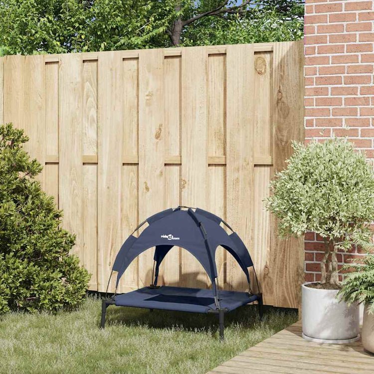 Vidaxxl Hundebett Marineblau 76 x 62 x 70,5 cm Stahl
