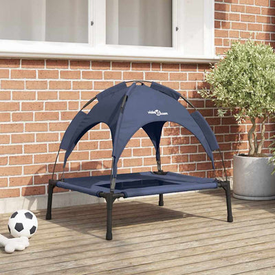 Vidaxxl Hundebett Marineblau 92 x 77 x 82,5 cm Stahl