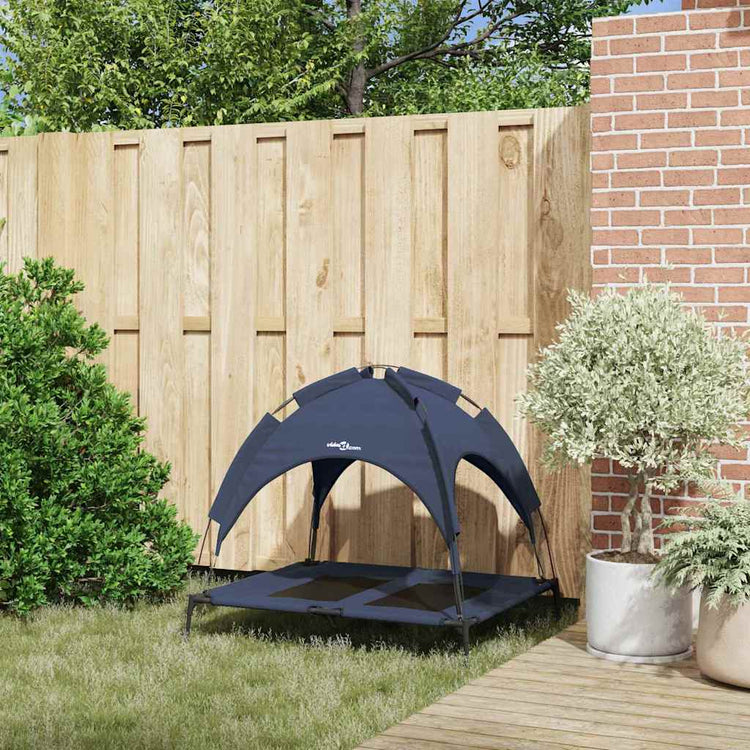 Vidaxxl Hundebett Marineblau 92 x 77 x 82,5 cm Stahl