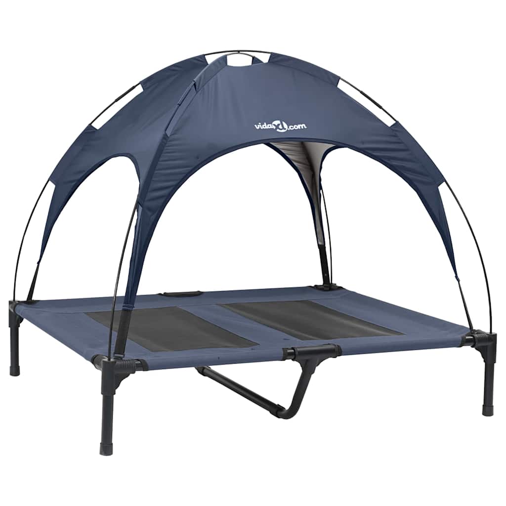 Vidaxxl Hundebett Marineblau 92 x 77 x 82,5 cm Stahl