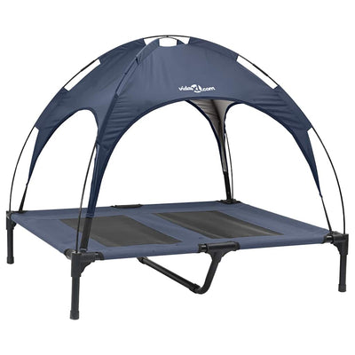 Vidaxxl Hundebett Marineblau 92 x 77 x 82,5 cm Stahl