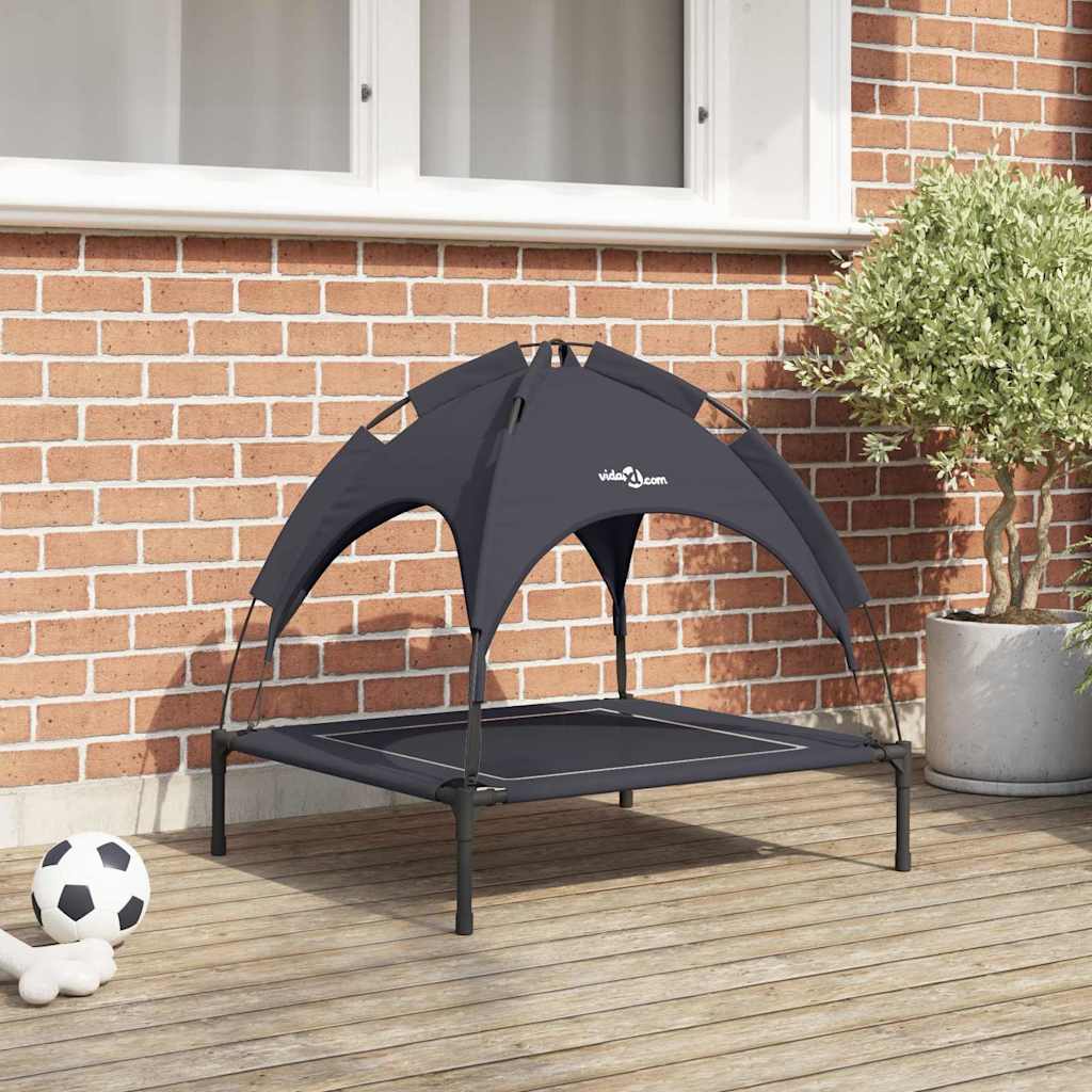 Vidaxxl Hundebett schwarz 71 x 64 x 71 cm Stahl