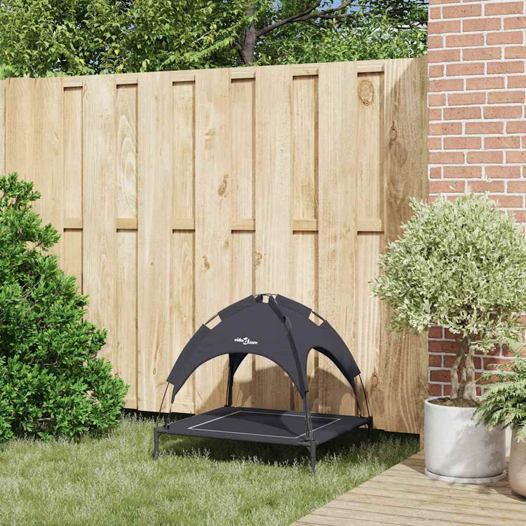 Vidaxxl Hundebett schwarz 71 x 64 x 71 cm Stahl