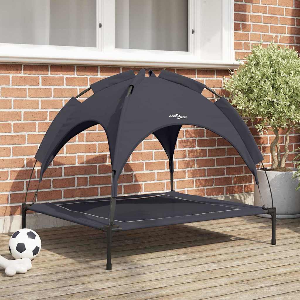 Vidaxxl Hundebett schwarz 90 x 81 x 80,5 cm Stahl