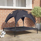 Vidaxxl Hundebett schwarz 90 x 81 x 80,5 cm Stahl