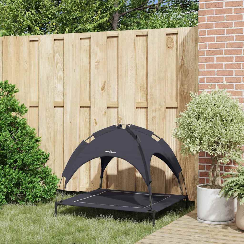Vidaxxl Hundebett schwarz 90 x 81 x 80,5 cm Stahl