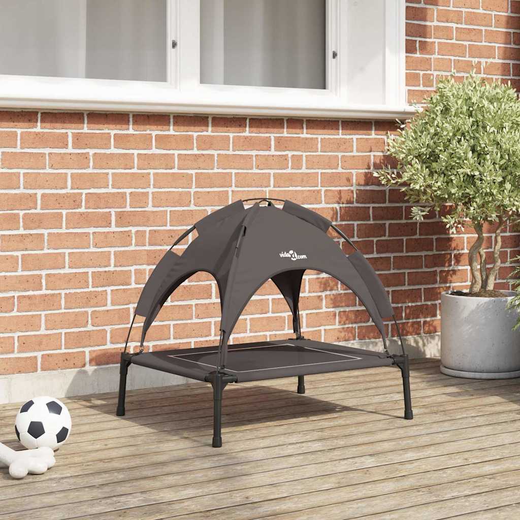 Vidaxxl Hundebett braun 63 x 49,5 x 60 cm Stahl
