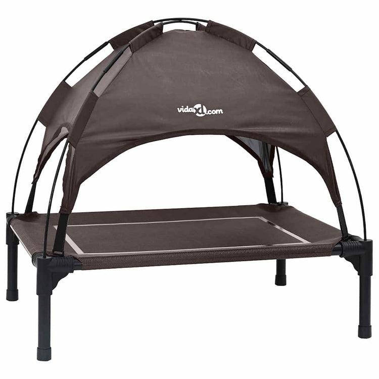 Vidaxxl Hundebett braun 63 x 49,5 x 60 cm Stahl