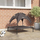Vidaxl Hundebett braun 71 x 64 x 71 cm Stahl