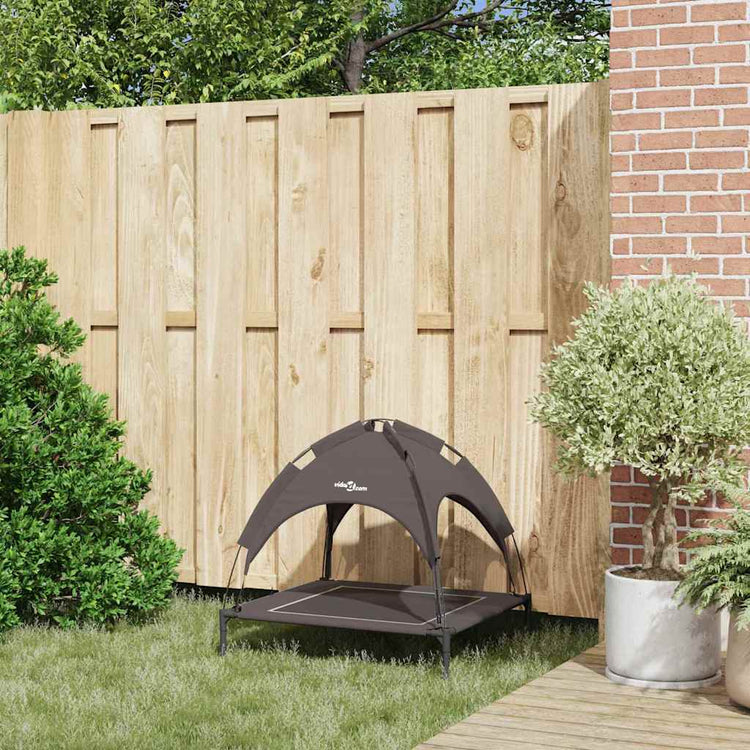 Vidaxl Hundebett braun 71 x 64 x 71 cm Stahl