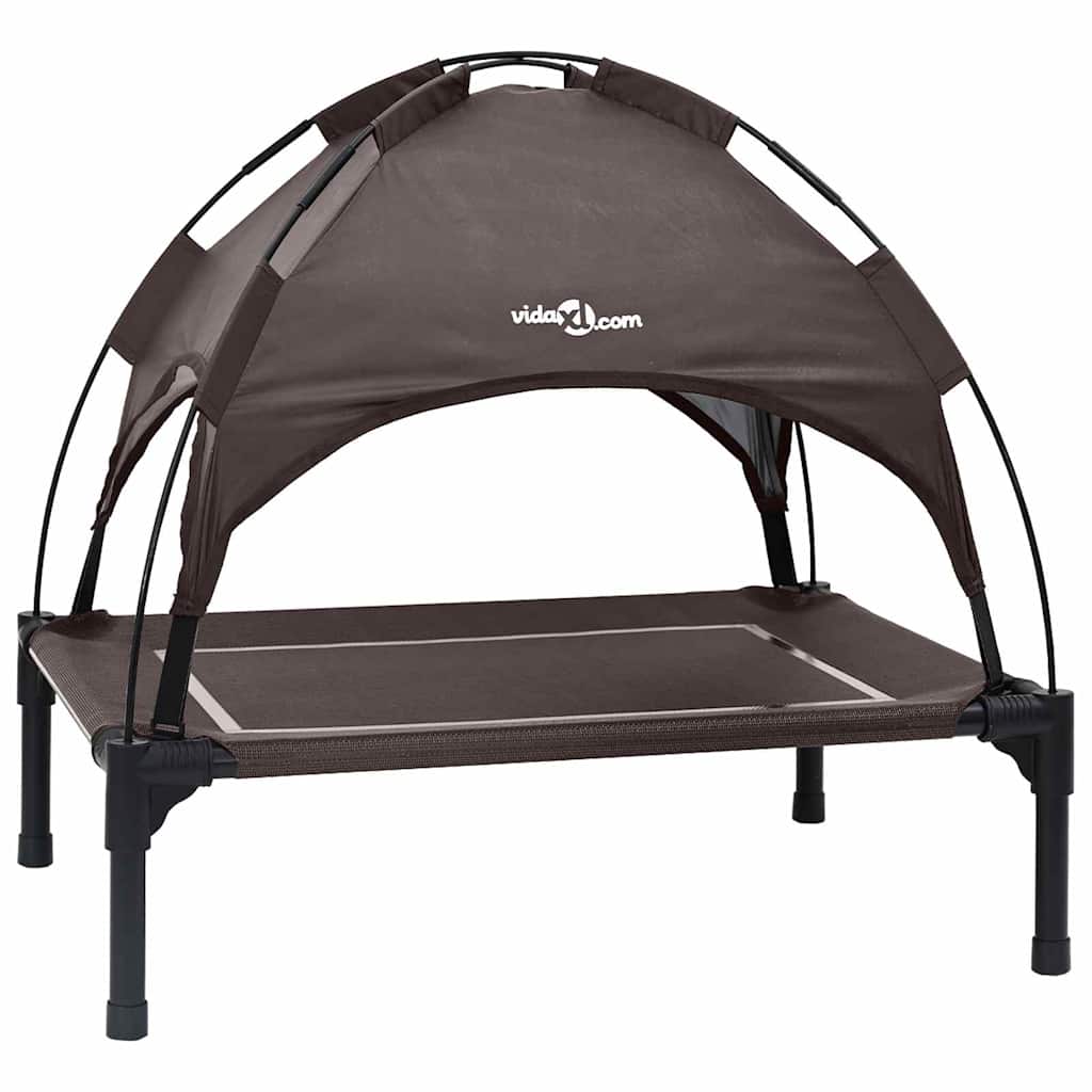 Vidaxl Hundebett braun 71 x 64 x 71 cm Stahl