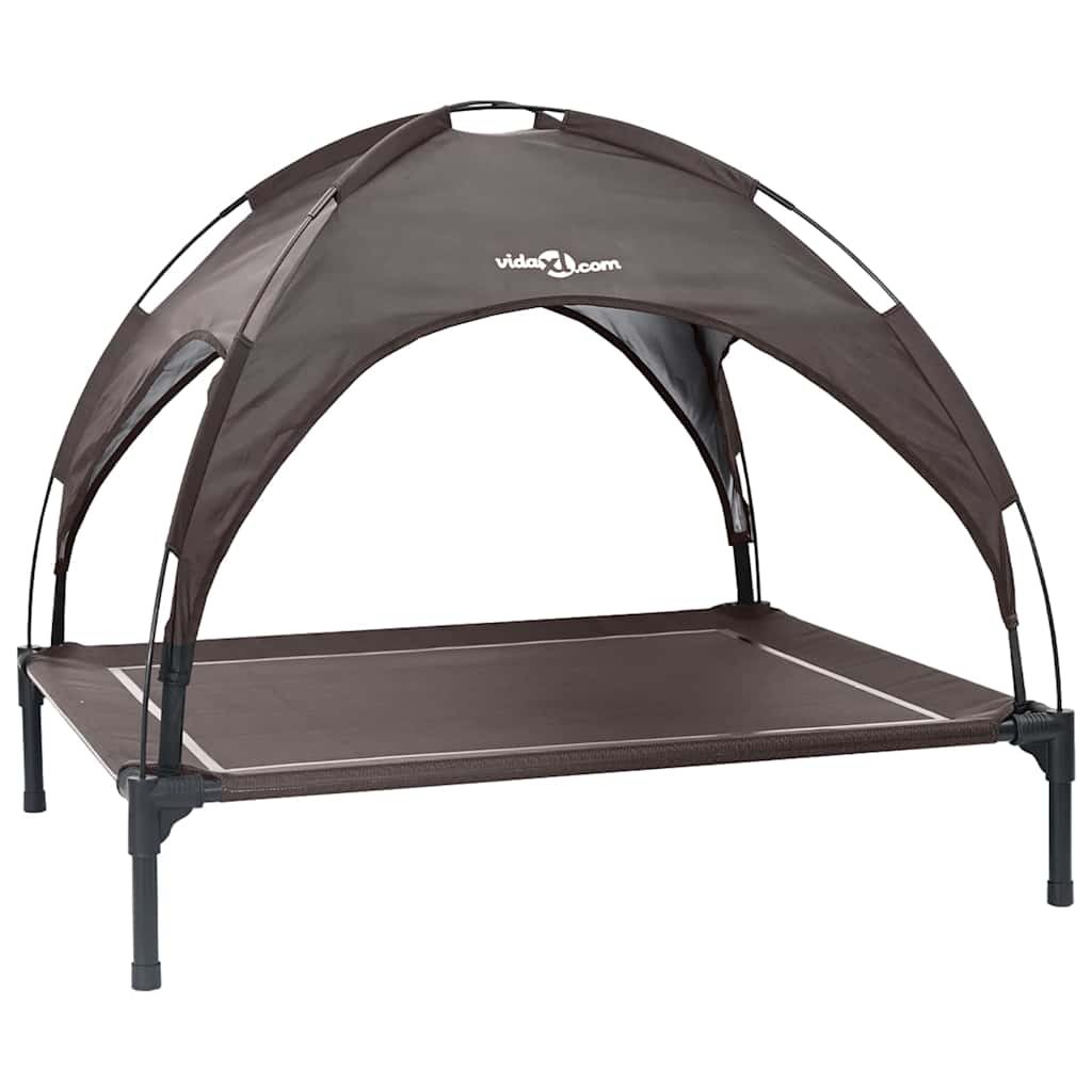 Vidaxl Hundebett braun 90 x 81 x 80,5 cm Stahl