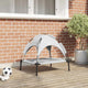 Vidaxl Hundebett silbergrau 63 x 49,5 x 60 cm Stahl