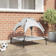 Vidaxl Hundebett silbergrau 71 x 64 x 71 cm Stahl