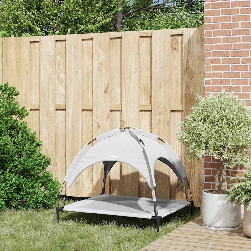 Vidaxl Hundebett silbergrau 90 x 81 x 80,5 cm Stahl