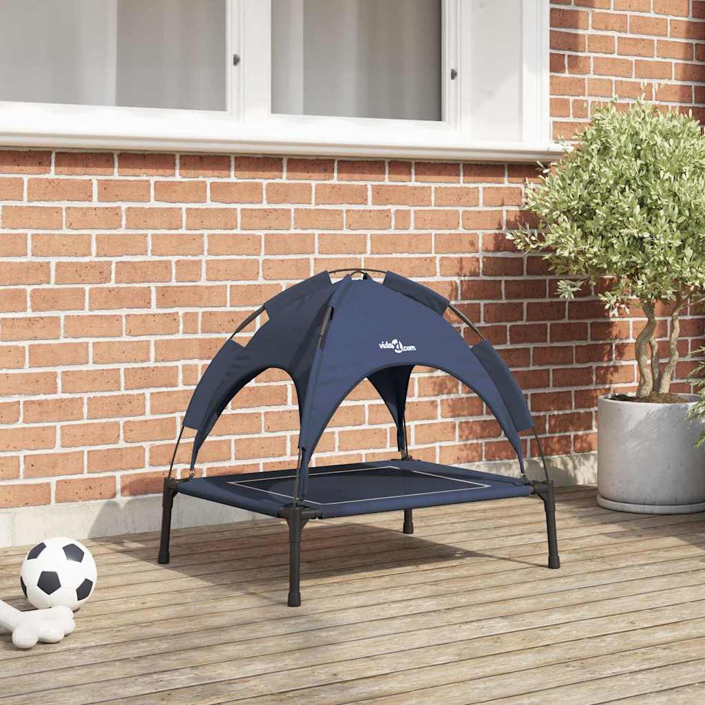 Vidaxxl Hundebett Marineblau 63 x 49,5 x 60 cm Stahl