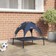 Vidaxxl Hundebett Marineblau 63 x 49,5 x 60 cm Stahl